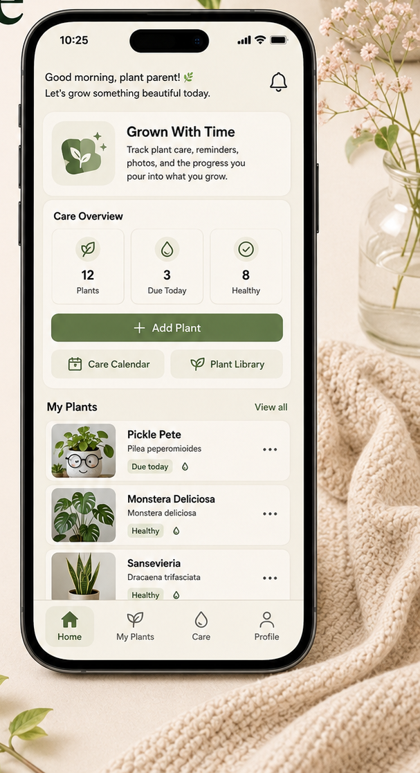 Grown With Time plant journal preview
