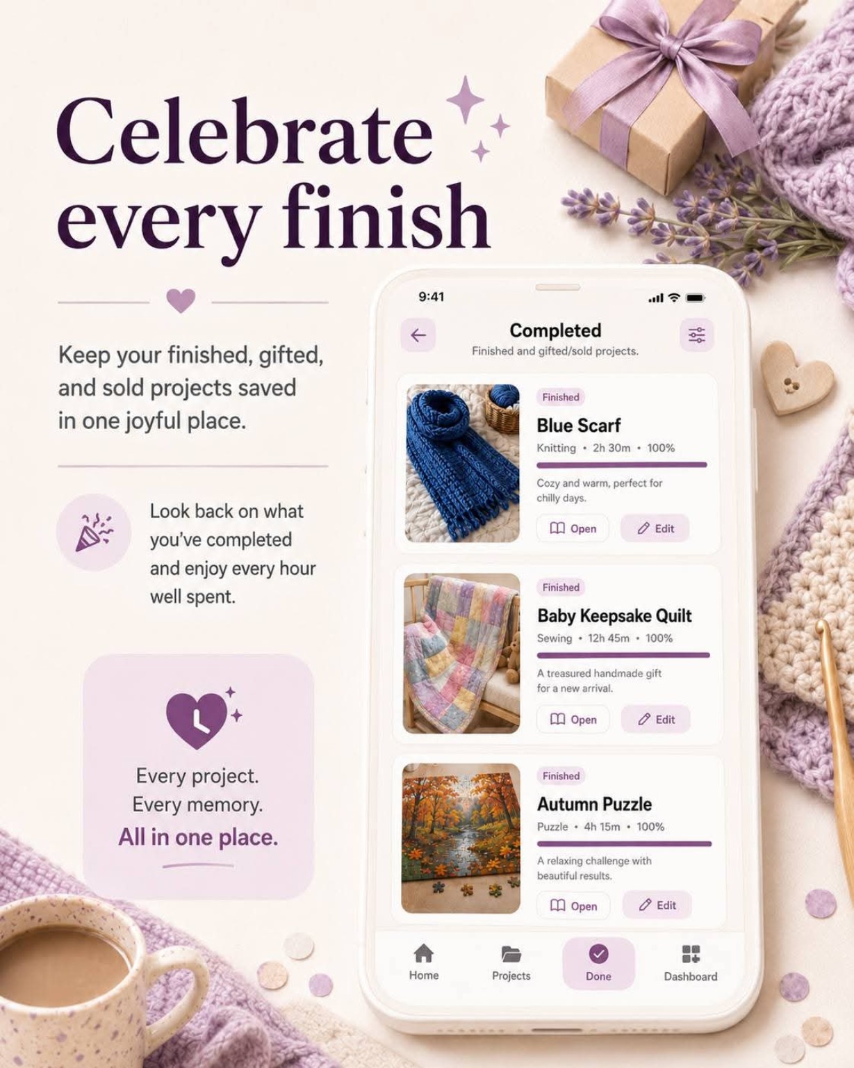 Made With Time finished project preview